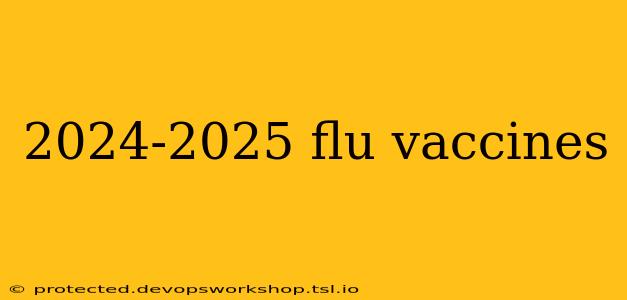 2024-2025 flu vaccines