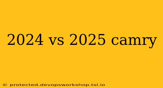 2024 vs 2025 camry