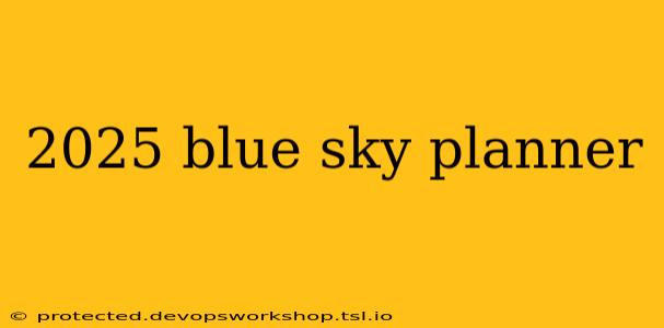 2025 blue sky planner