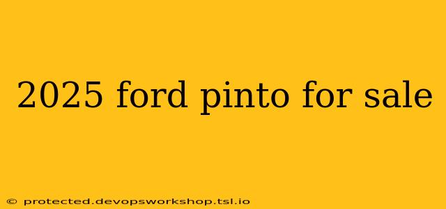 2025 ford pinto for sale