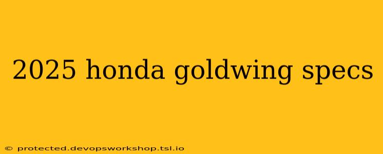 2025 honda goldwing specs