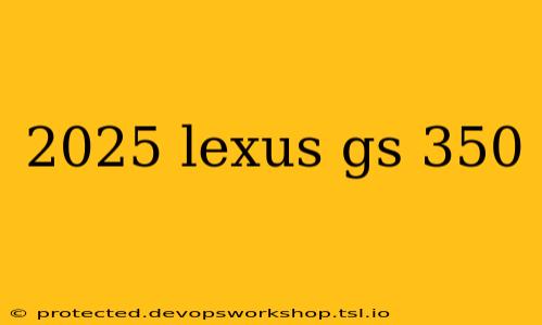 2025 lexus gs 350