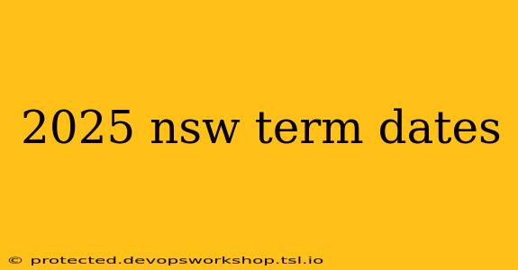 2025 nsw term dates