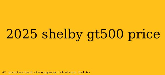 2025 shelby gt500 price