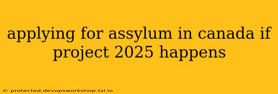 applying for assylum in canada if project 2025 happens