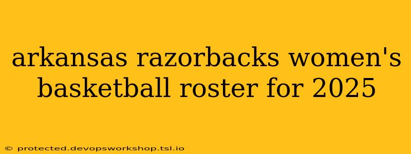 arkansas razorbacks women's basketball roster for 2025