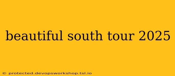 beautiful south tour 2025