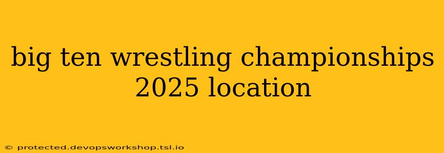 big ten wrestling championships 2025 location