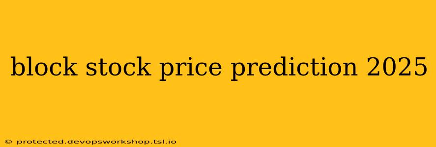 block stock price prediction 2025