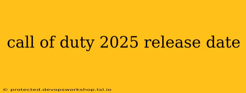 call of duty 2025 release date