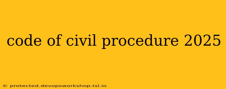 code of civil procedure 2025