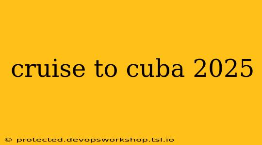 cruise to cuba 2025