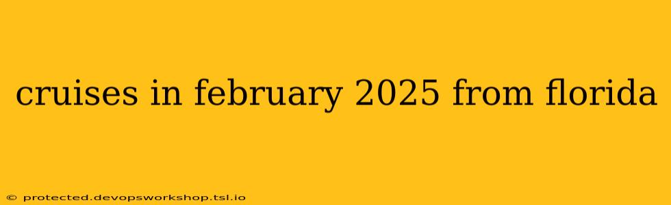 cruises in february 2025 from florida