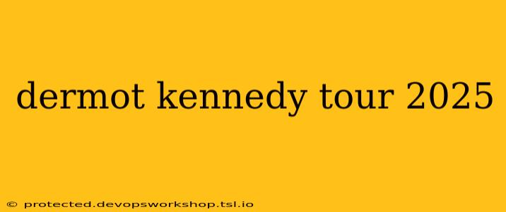 dermot kennedy tour 2025