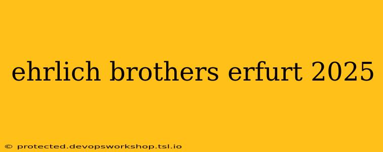 ehrlich brothers erfurt 2025