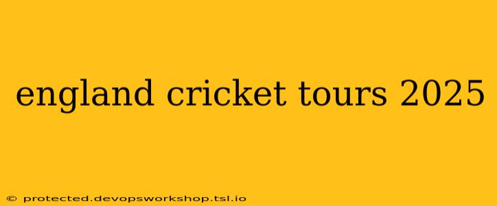 england cricket tours 2025