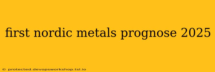 first nordic metals prognose 2025