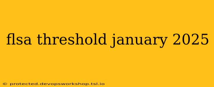 flsa threshold january 2025