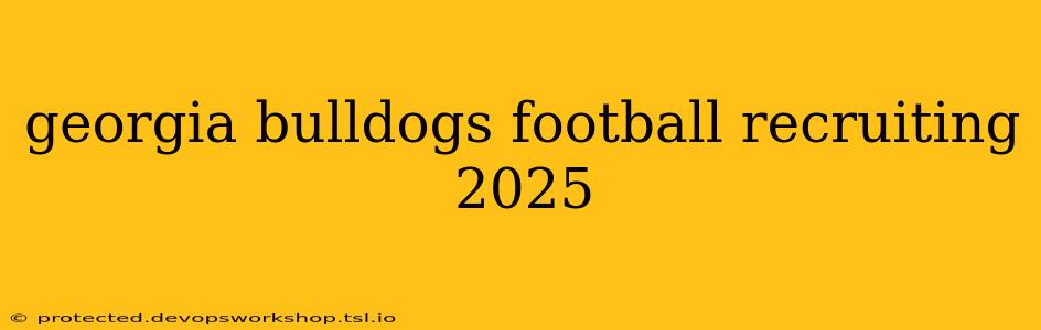 georgia bulldogs football recruiting 2025