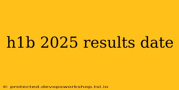 h1b 2025 results date