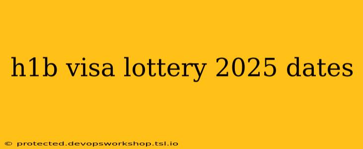 h1b visa lottery 2025 dates