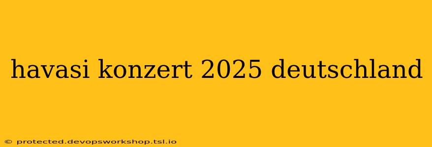 havasi konzert 2025 deutschland