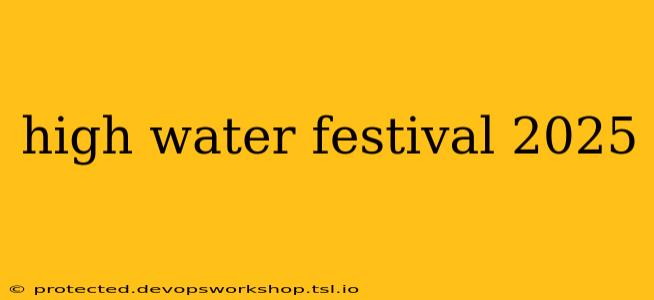 high water festival 2025