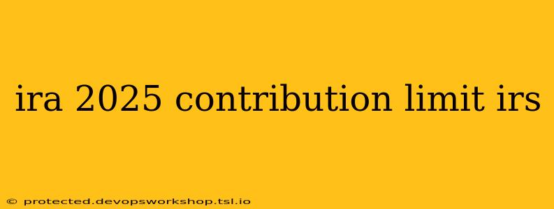 ira 2025 contribution limit irs