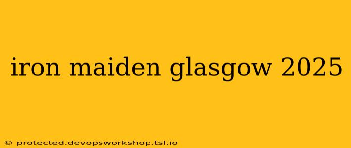 iron maiden glasgow 2025