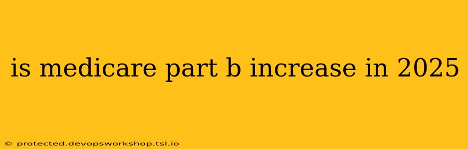 is medicare part b increase in 2025