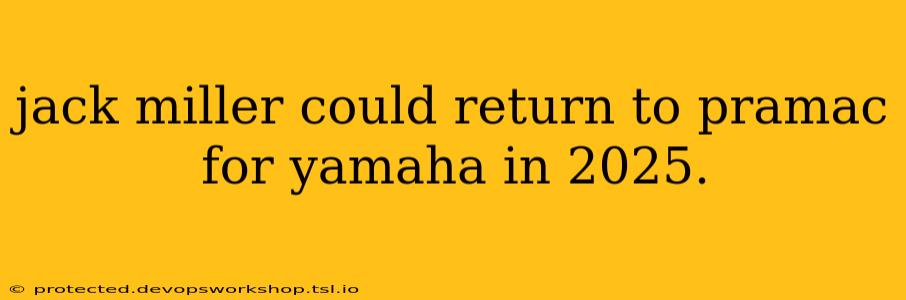 jack miller could return to pramac for yamaha in 2025.