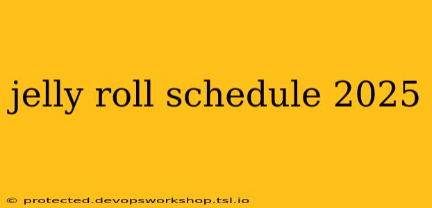 jelly roll schedule 2025