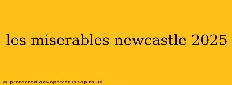 les miserables newcastle 2025