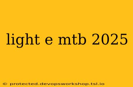 light e mtb 2025