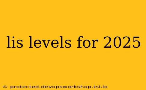 lis levels for 2025