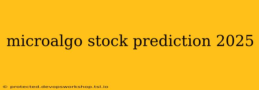 microalgo stock prediction 2025