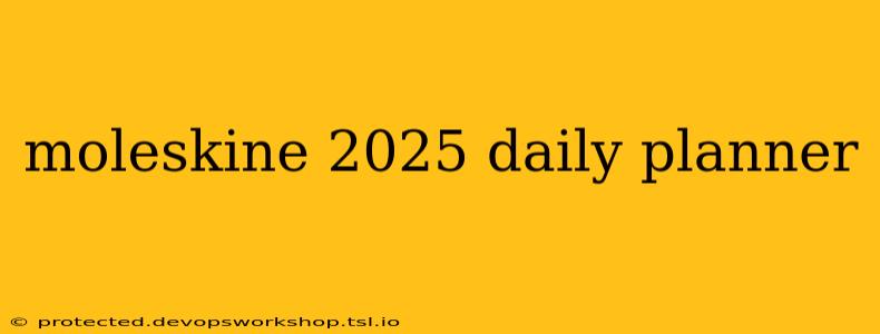 moleskine 2025 daily planner