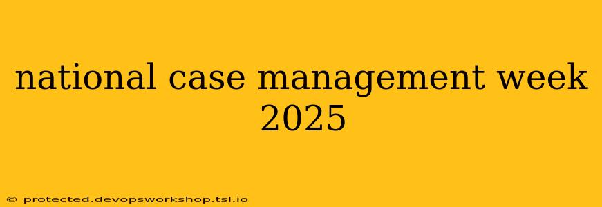 national case management week 2025