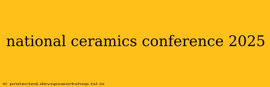 national ceramics conference 2025