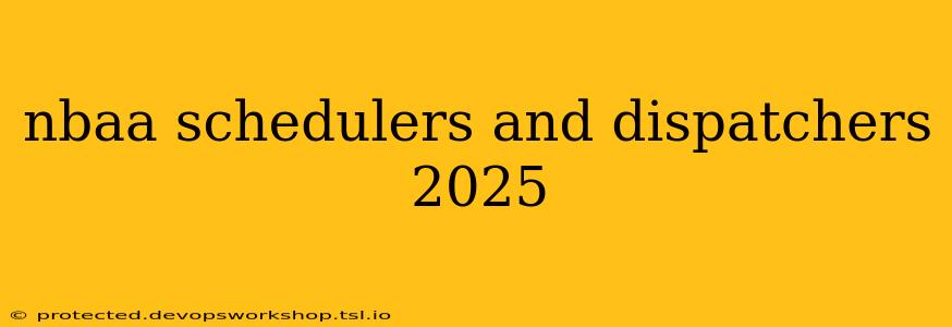 nbaa schedulers and dispatchers 2025