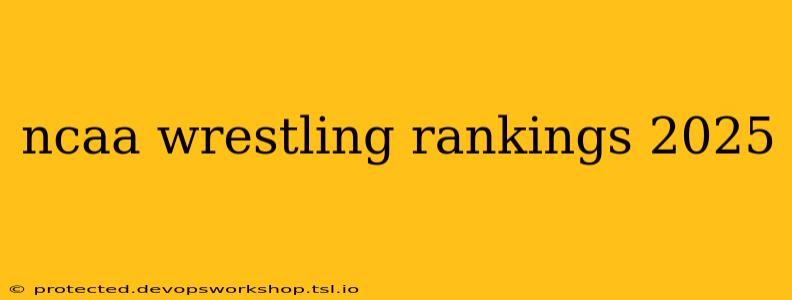 ncaa wrestling rankings 2025