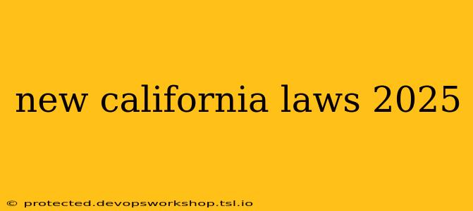 new california laws 2025