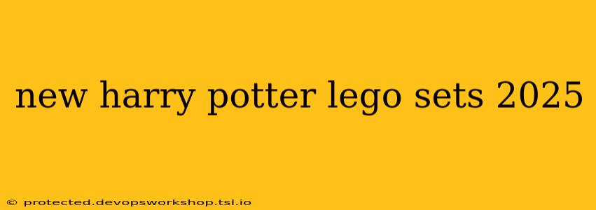 new harry potter lego sets 2025