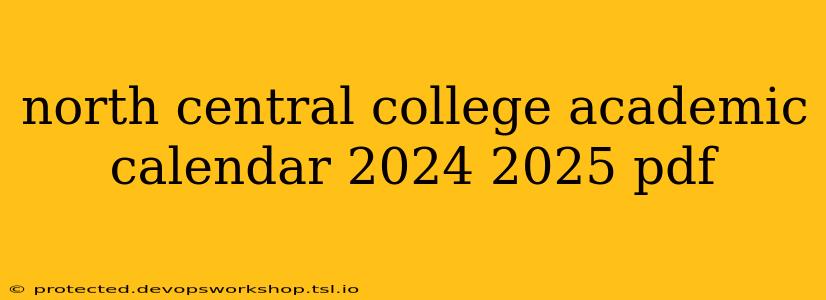 north central college academic calendar 2024 2025 pdf