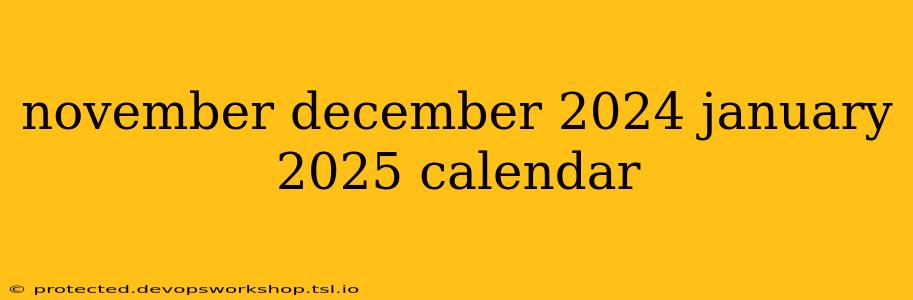 november december 2024 january 2025 calendar