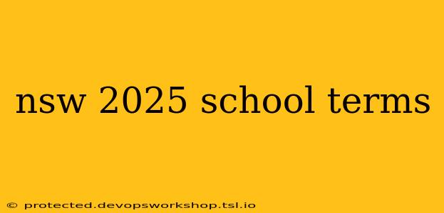 nsw 2025 school terms