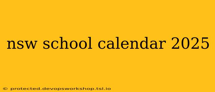 nsw school calendar 2025