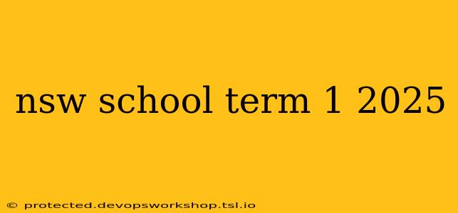 nsw school term 1 2025