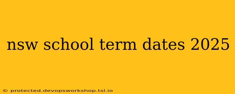 nsw school term dates 2025