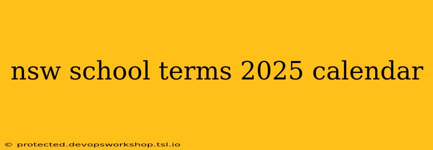 nsw school terms 2025 calendar